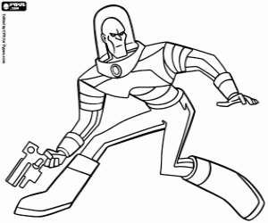 Mr. Freeze, Batman's enemy coloring page