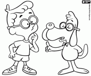 Mr. Peabody and Sherman coloring page