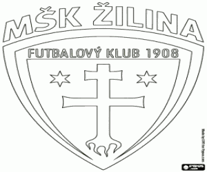 MSK Zilina shield coloring page