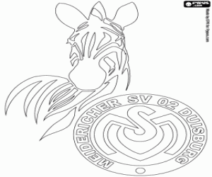 MSV Duisburg logo coloring page