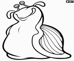 Mub, a slug from a secret world coloring page