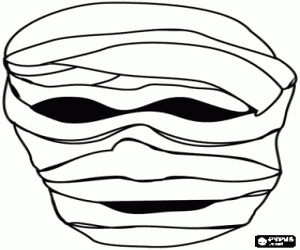 The Mummy Mask coloring page