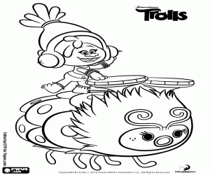 A musical performance by DJ Suki coloring page