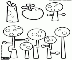 The musical planet Jammbo coloring page