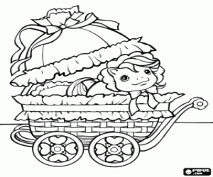 My little pony baby in a stroller coloring page