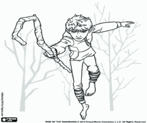 The mysterious Jack Frost coloring page