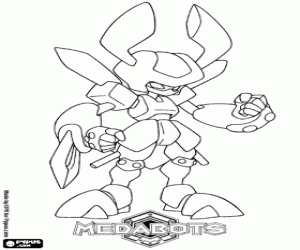A mysterious Medabot, Rokusho coloring page