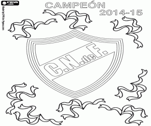 Nacional, champion 2014-2015 coloring page