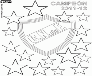 Nacional Montevideo,champion 2011-12 coloring page