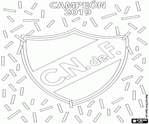Nacional, Uruguayan Champion 2019 coloring page