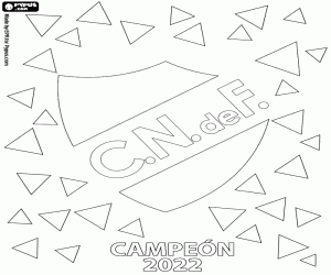 Nacional, Uruguayan champion 2022 coloring page