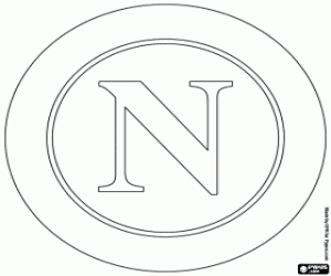 Napoli logo coloring page
