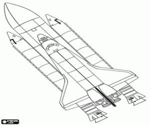 NASA's Space shuttle coloring page