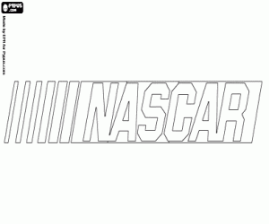 NASCAR emblem coloring page