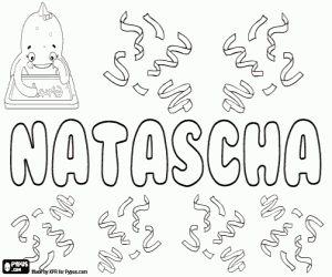 Natascha, variant of Natasha coloring page
