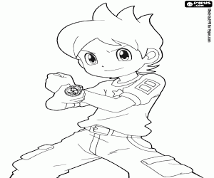 Nathan Adams of Yo-KaiWatch coloring page