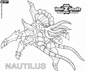 Nautilus, Invizimals Shadow Zone coloring page