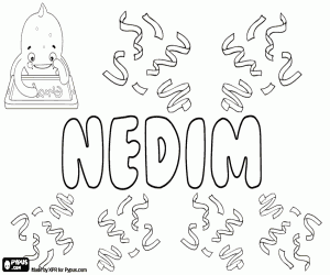 Nedim, variant of Nadim coloring page