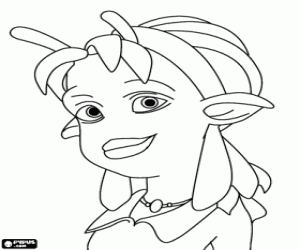 Neera from Planet 51 coloring page