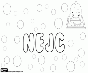 Nejc, male name coloring page