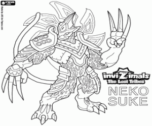 Neko Suke, Invizimals Invizimals TLT coloring page