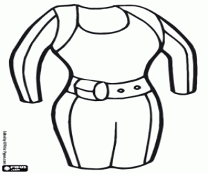 The neoprene wetsuit for scuba diving coloring page