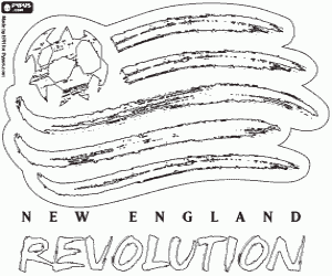 New England Revolution emblem coloring page
