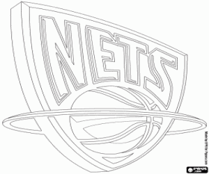 New Jersey Nets logo coloring page