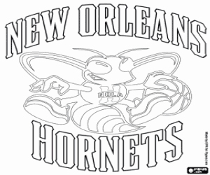 New Orleans Hornets emblem coloring page