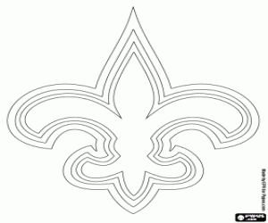 New Orleans Saints logo coloring page