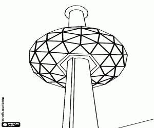 New year's Eve celebration in NY coloring page