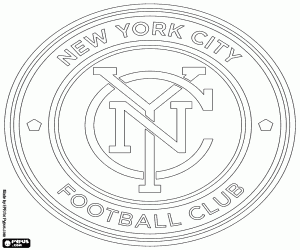 New York City FC emblem coloring page