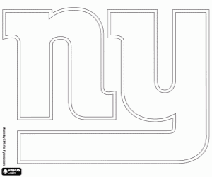 New York Giants logo coloring page