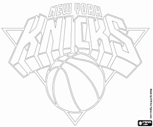 New York Knicks emblem coloring page