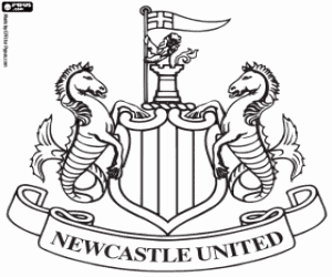 Newcastle United emblem coloring page