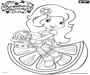 The nice Orange Blossom coloring page