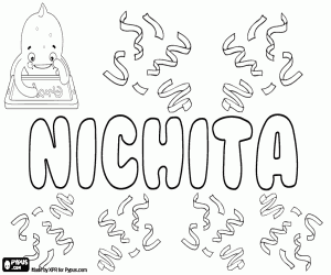 Nichita, Romanian male name coloring page