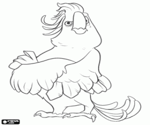 Nigel the cockatoo coloring page