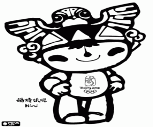 Nini, Beijing 2008 mascot coloring page