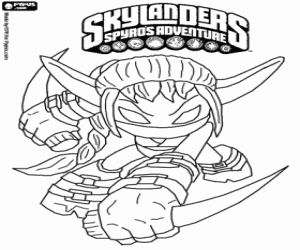 The ninja Stealth Elf Skylander coloring page