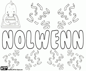 Nolwenn, name of breton origin coloring page