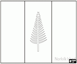 Norfolk Island flag coloring page