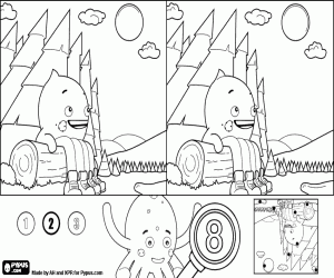 Normal game of Pypus in nature coloring page