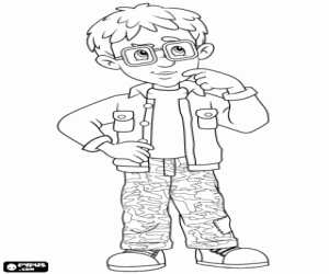 Norman, a friend of Sam the fireman coloring page