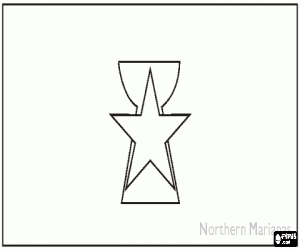Northern Mariana Islands flag coloring page