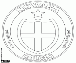 Novara Calcio emblem coloring page