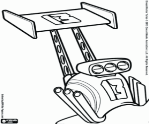 The number 13 snail shell coloring page