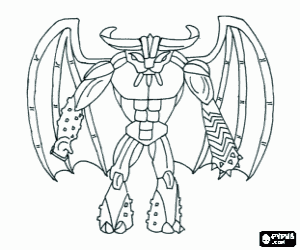 Obscuri, the lord of the Darkness coloring page