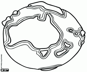 Oceania in our planet coloring page