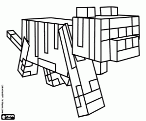 Ocelot, a Minecraft animal coloring page